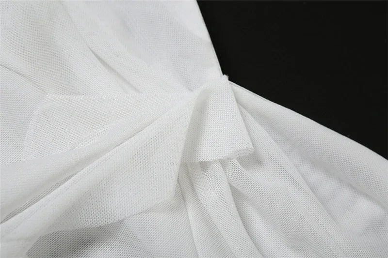 White Gothic Midi Dress